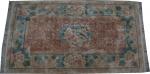 antico tappeto cinese seta 67X124 cm